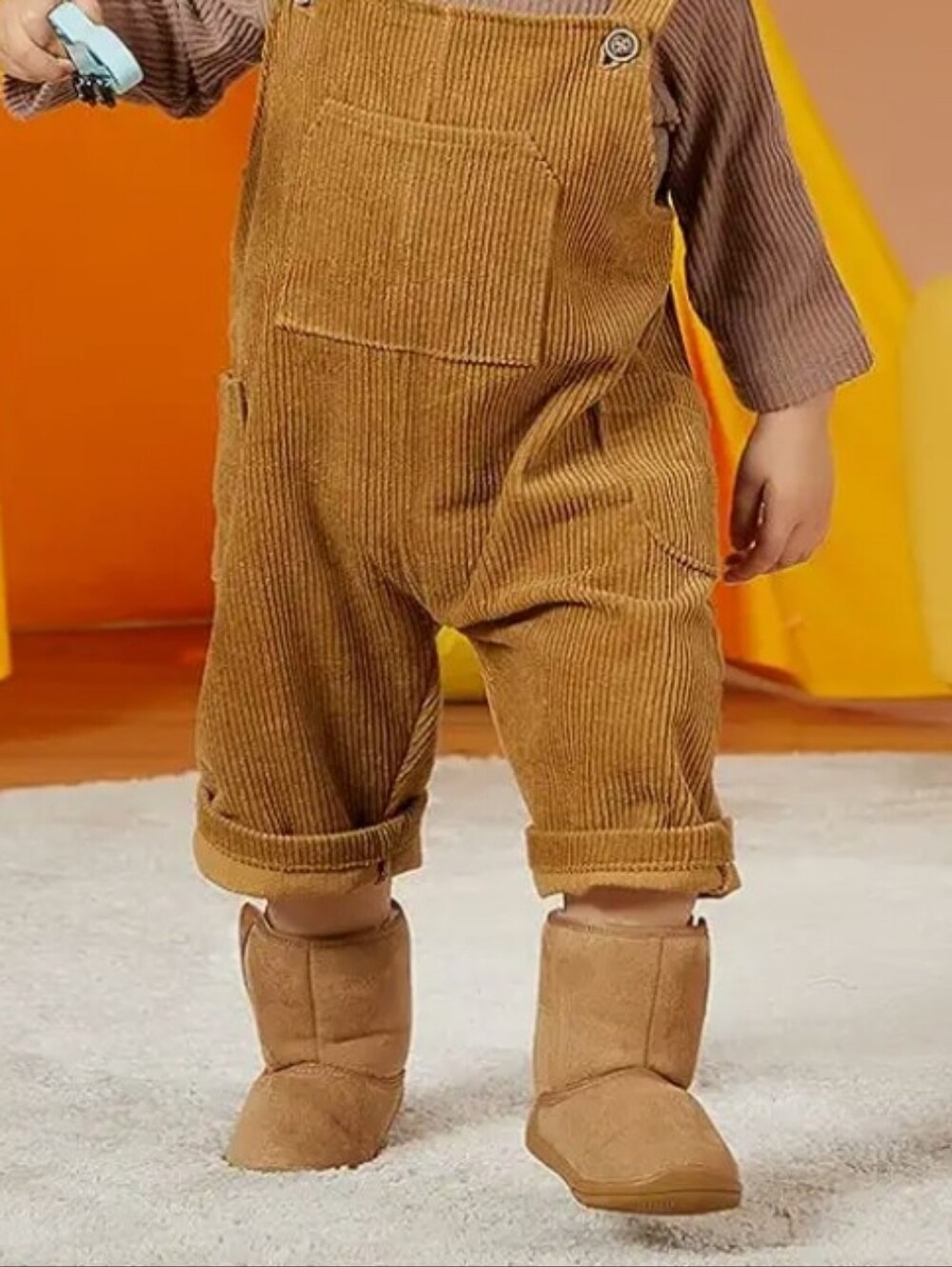 BMCiTYBM Snow Boots Fur Lines Toddler Non-Skid Soles - Unisex